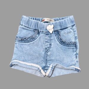 Levi's Lace Trim Denim Shorts | Toddler Girl | 12 Months | Like New